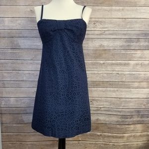 Lilly Pulitzer Womens Karina Navy Blue Dress